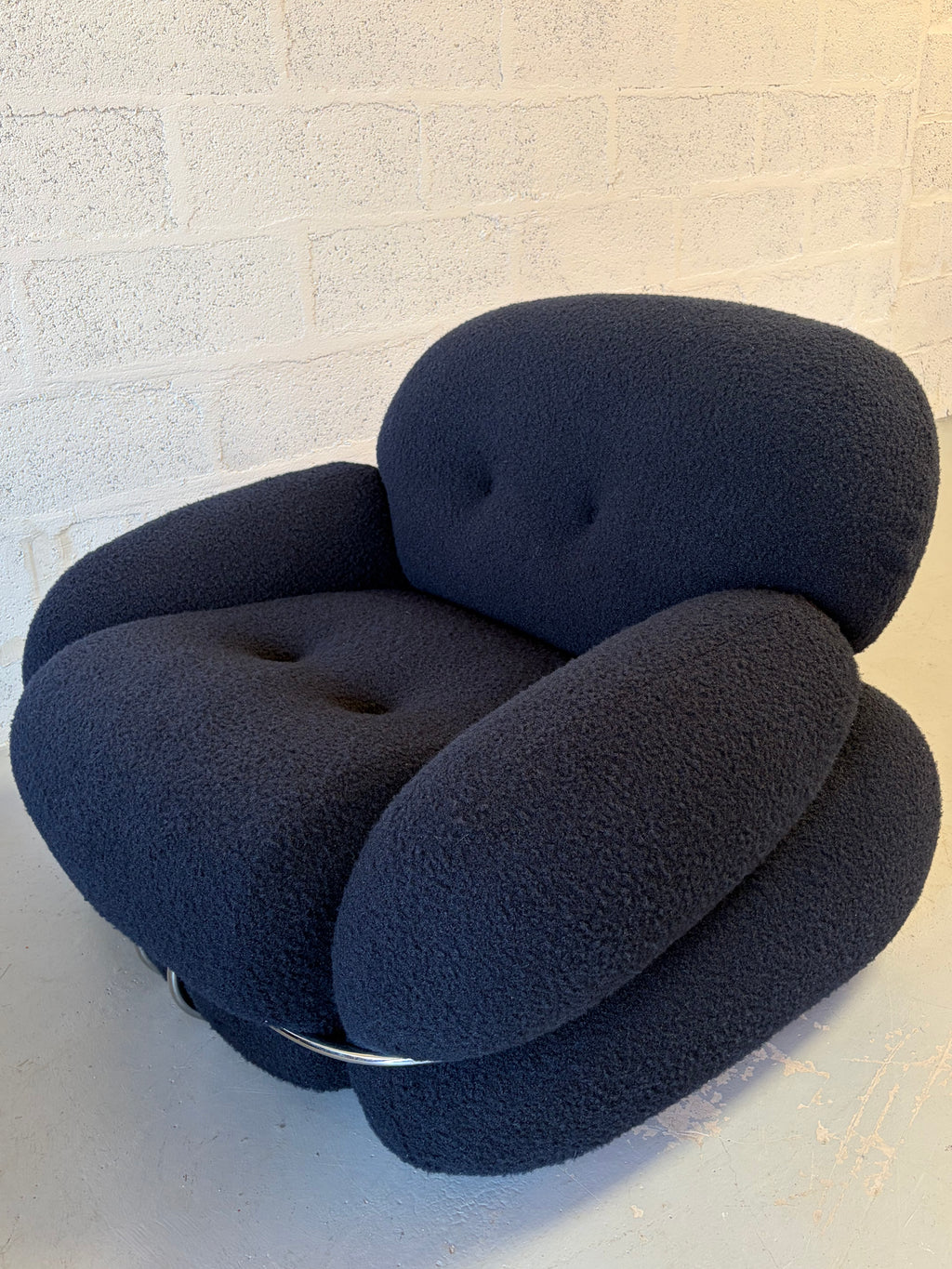 Paire de fauteuils modèle "Okay" italiens 1970 par Adriano Piazzesi