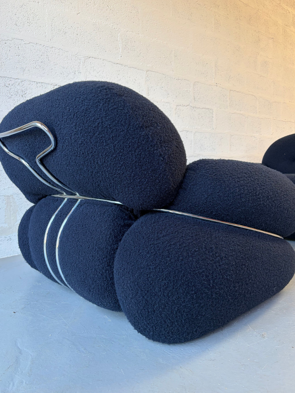 Paire de fauteuils modèle "Okay" italiens 1970 par Adriano Piazzesi