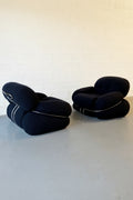 Paire de fauteuils modèle "Okay" italiens 1970 par Adriano Piazzesi