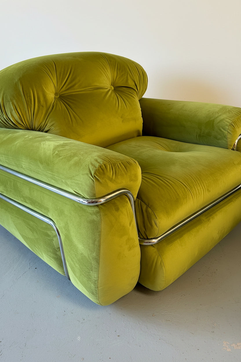 Paire de fauteuils italiens 1970 Adriano Piazzesi