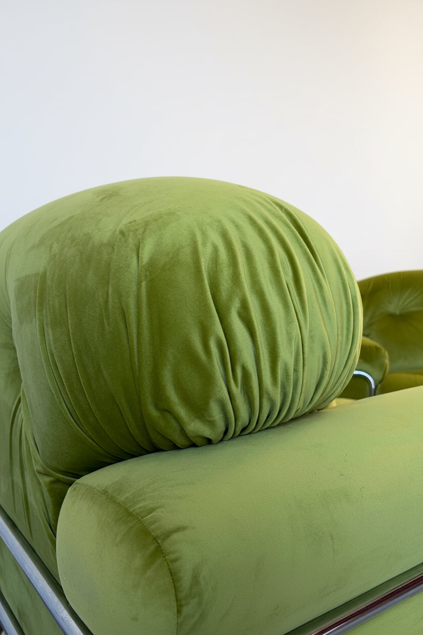 Paire de fauteuils italiens 1970 Adriano Piazzesi